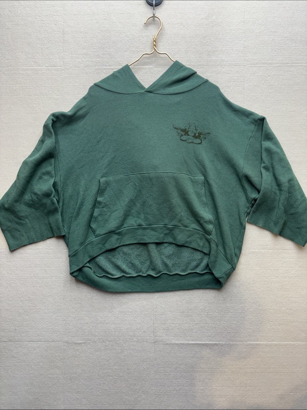 Boys Lie | OS Relaxed Green Hooded Sweater sweatshirt